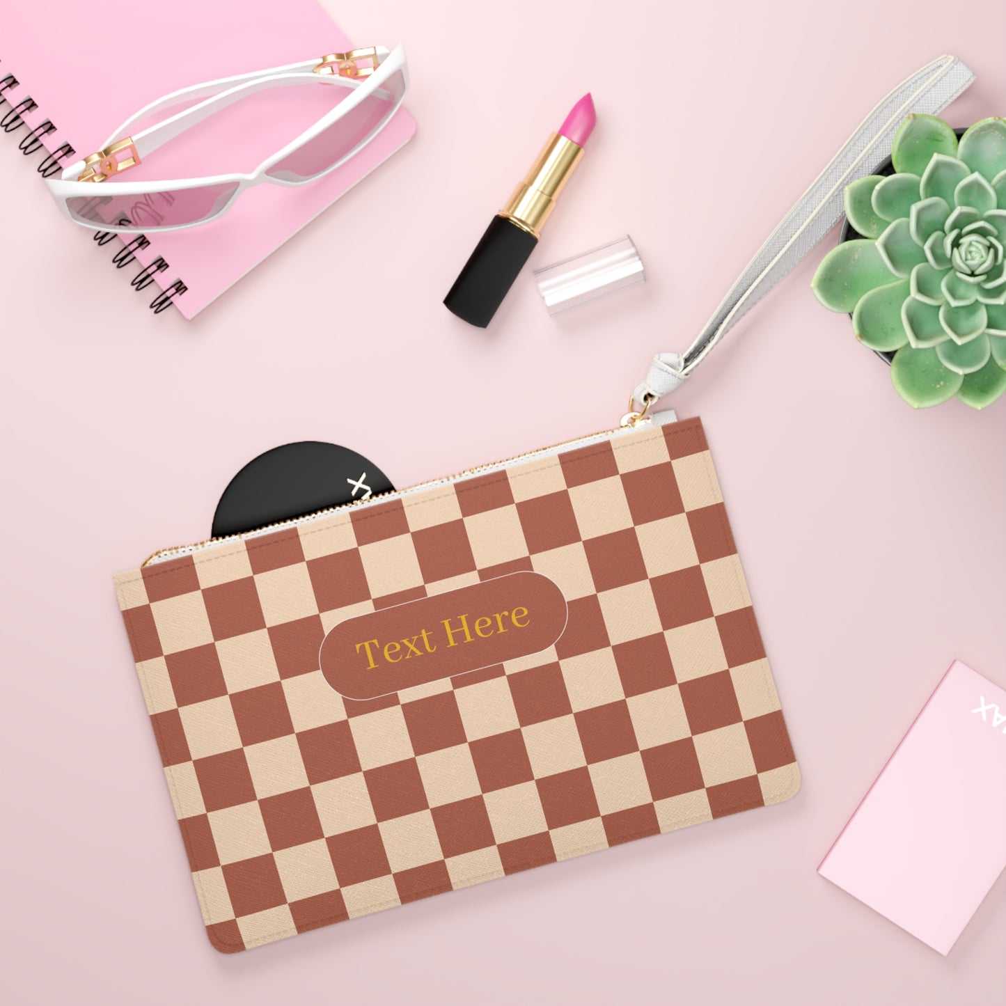 Clutch Bag - Personalize With Checkered Designs