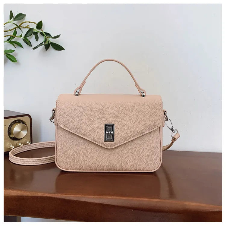 Fashion Casual All-match Commute Cowhide Portable Shoulder Messenger Bag