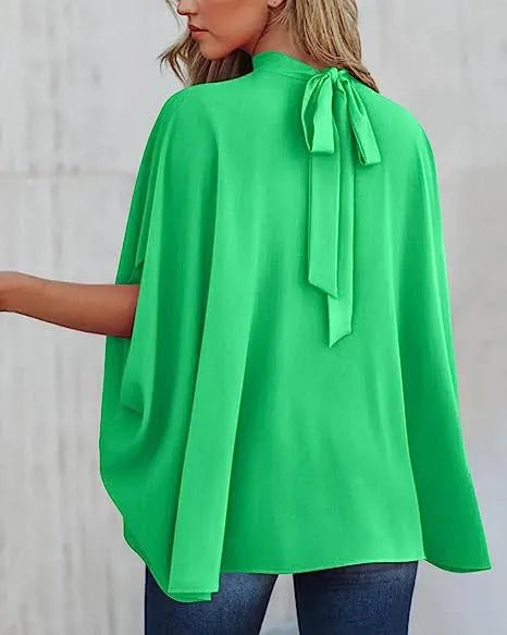 Oversized Top Batwing Sleeve Tarpaulin For Women