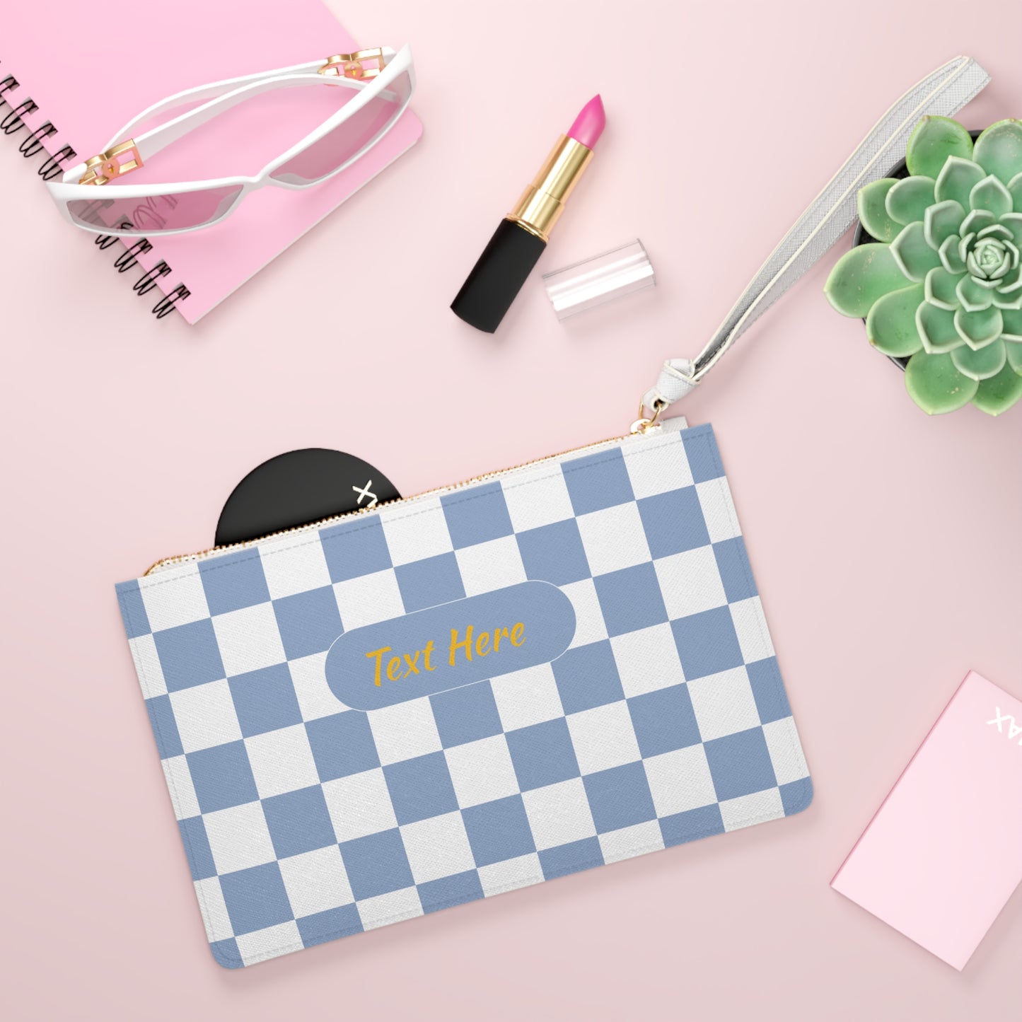 Clutch Bag - Personalize With Checkered Designs