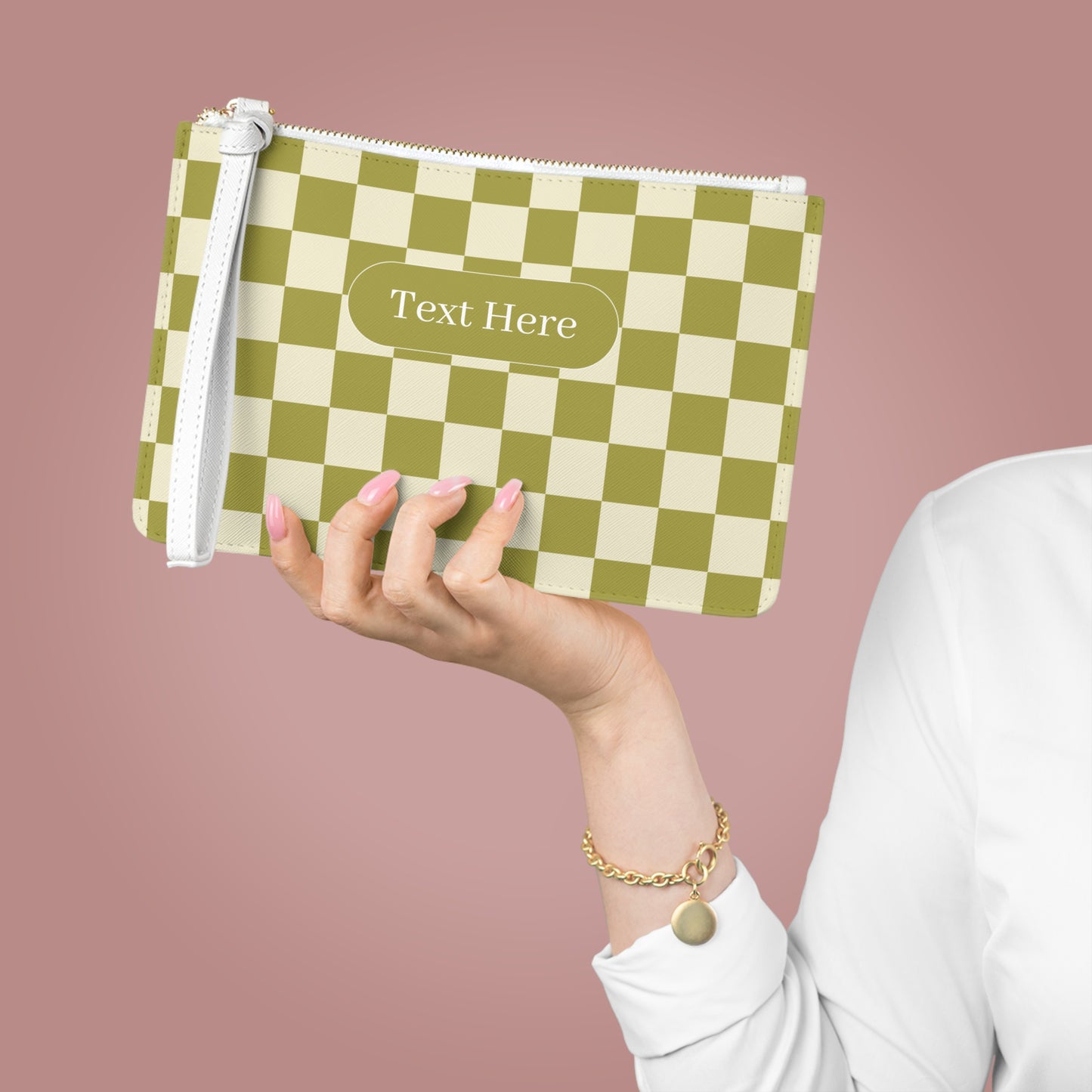 Clutch Bag - Personalize With Checkered Designs