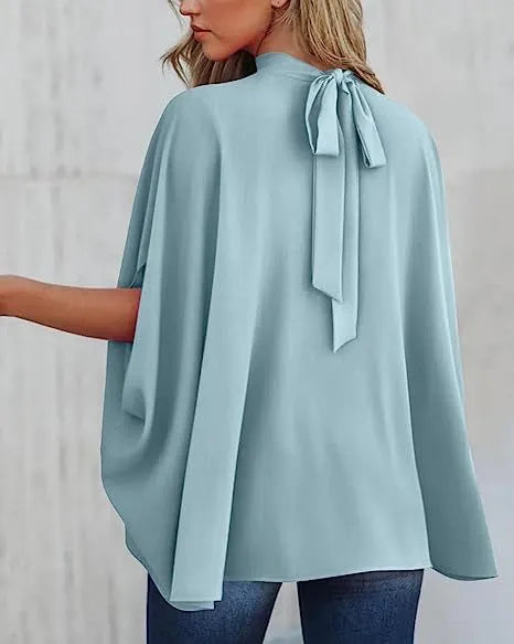 Oversized Top Batwing Sleeve Tarpaulin For Women