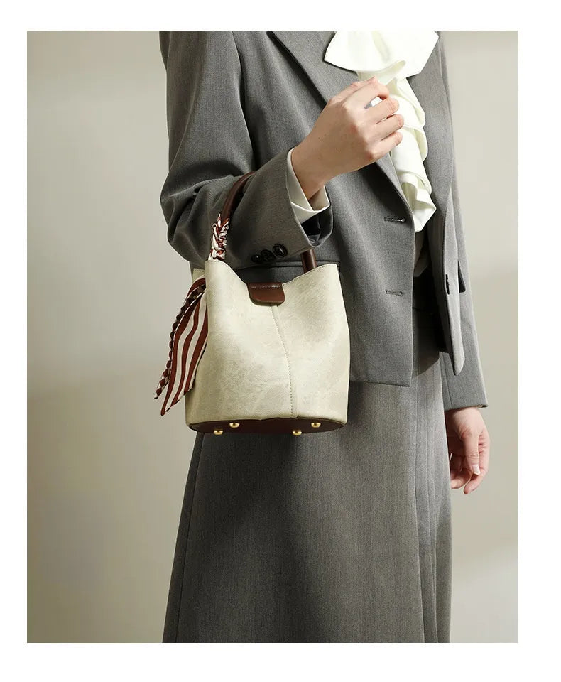 Simple Portable Bucket Bag For Women Summer New