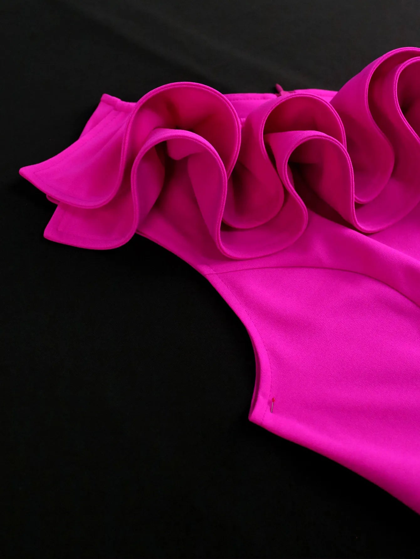 Women's Fashion Shoulder Diagonal Collar Dress
