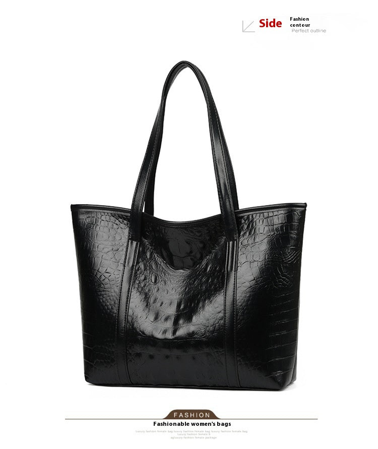 Women's Soft Leather Portable Large Capacity Shoulder Bag