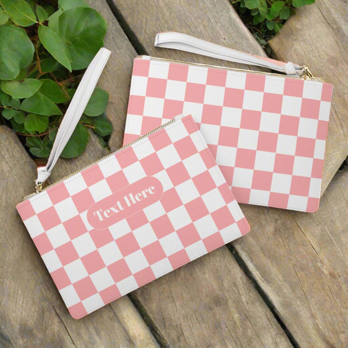 Clutch Bag - Personalize With Checkered Designs