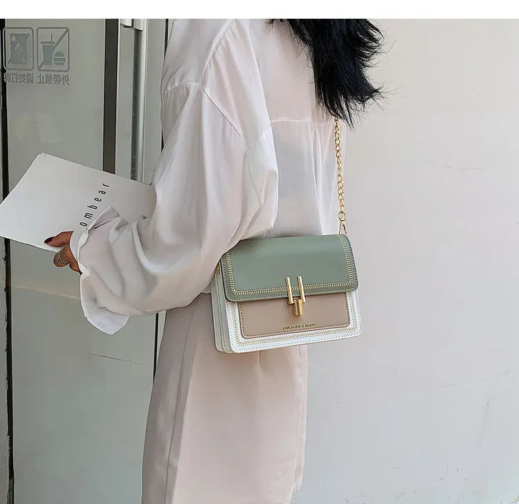 Niche Ins Internet Celebrity Women's Wide Strap Crossbody Bag