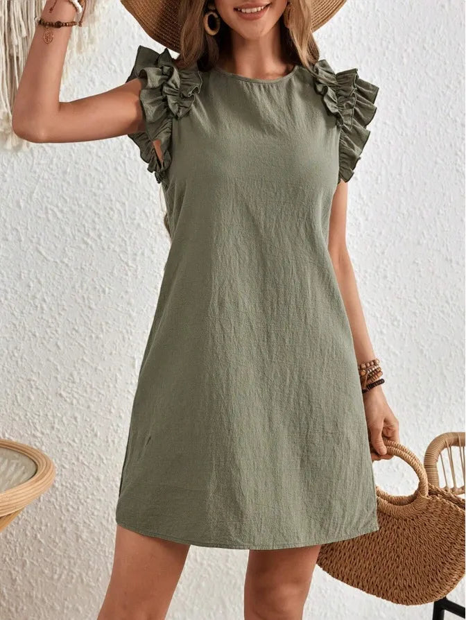 Women's Summer Casual V-neck Lace Dress