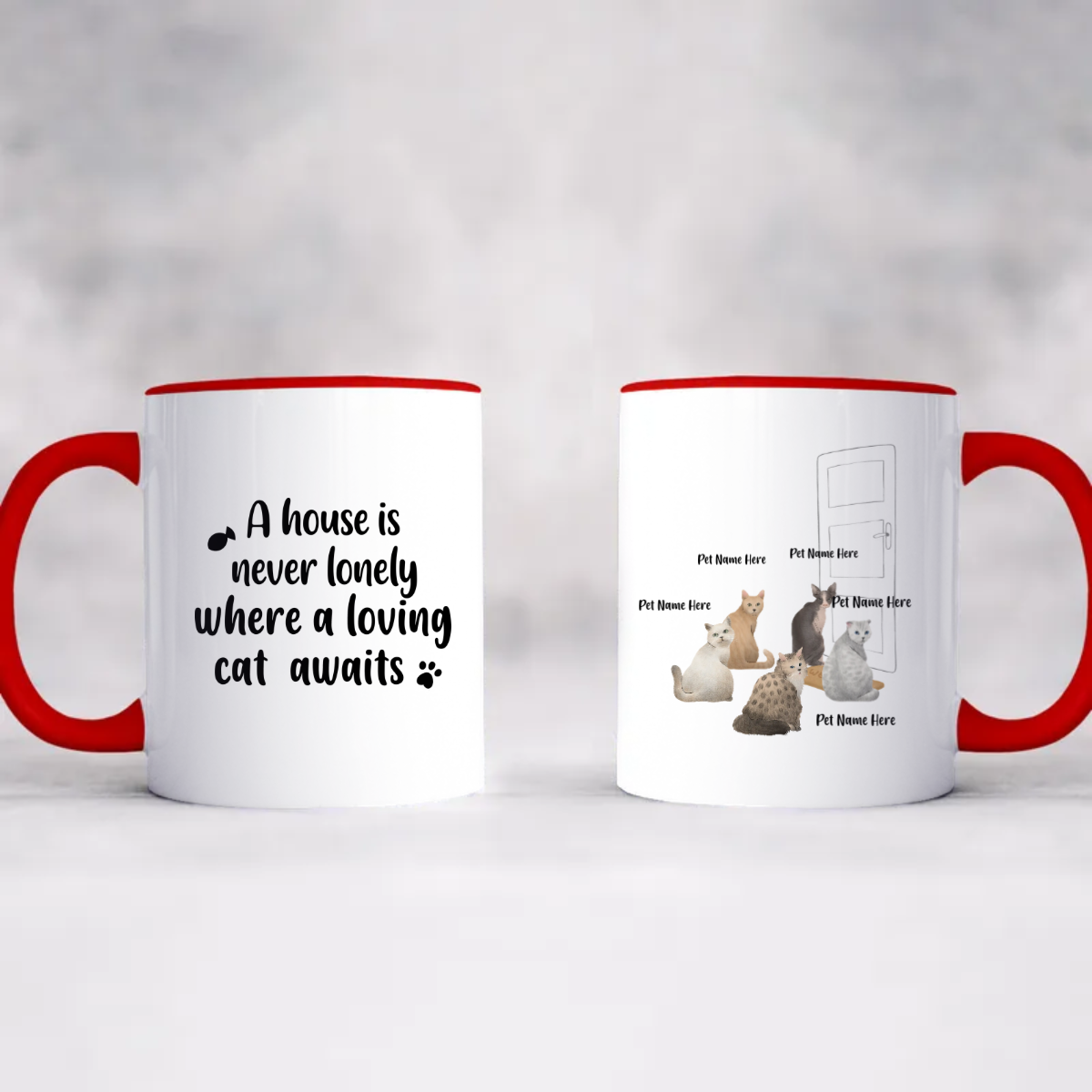 Accent Coffee Mug, 11oz - Personalized Gift For Cat Lover