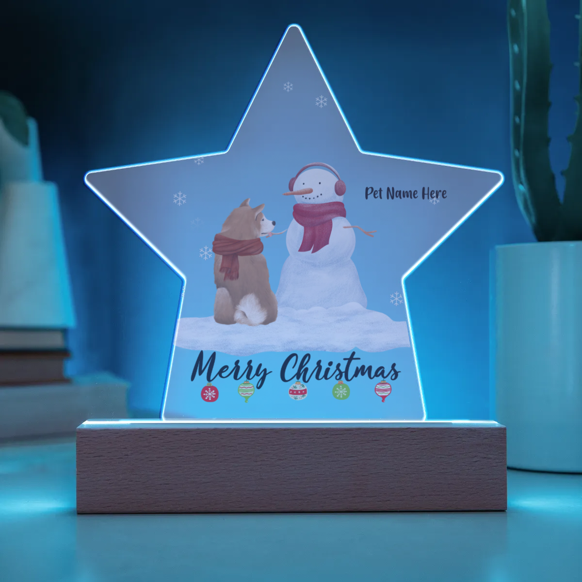 Acrylic Star Plaque - Personalized Christmas Gift For Pet Lover