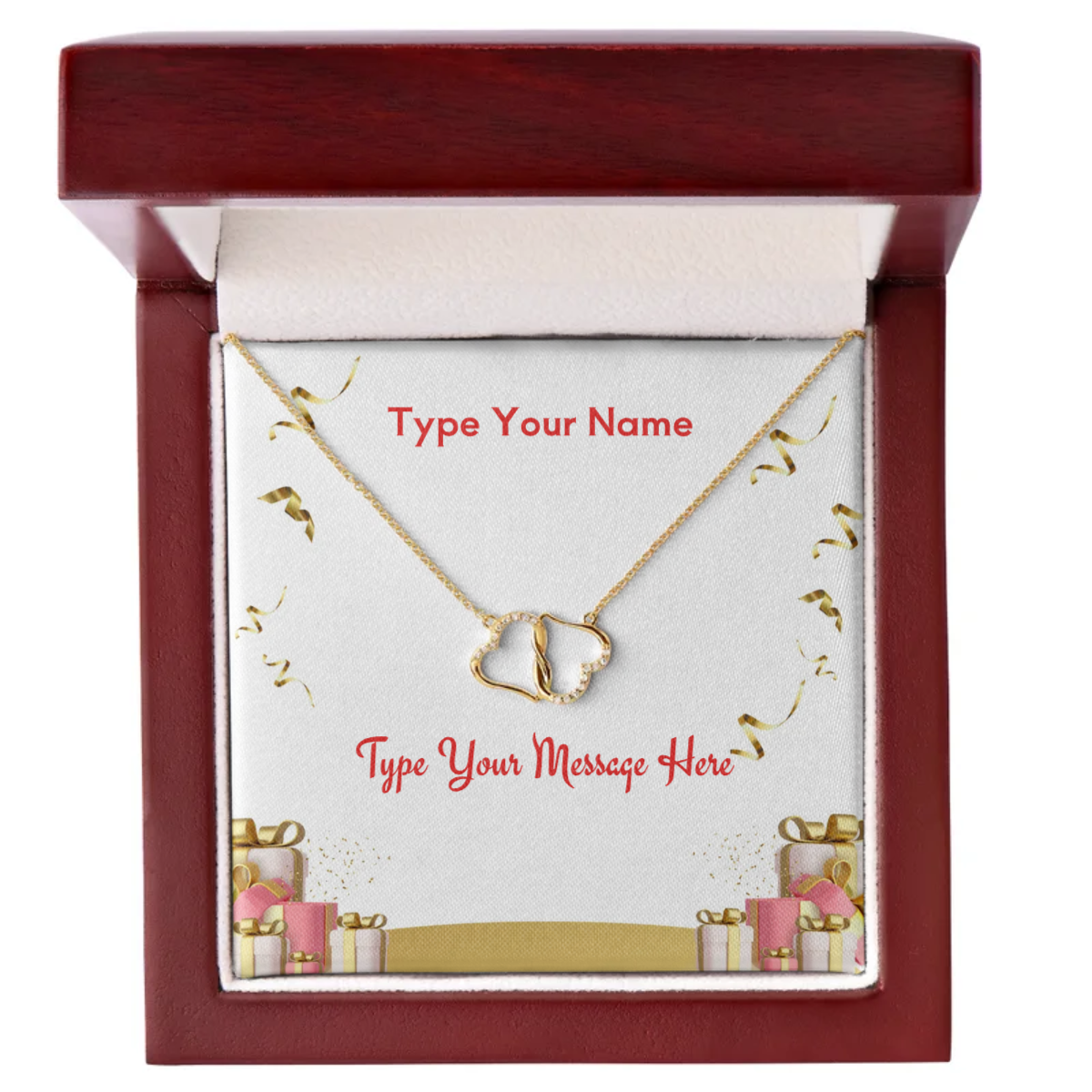 Everlasting Love Necklace - Personalize With Birthday Themes