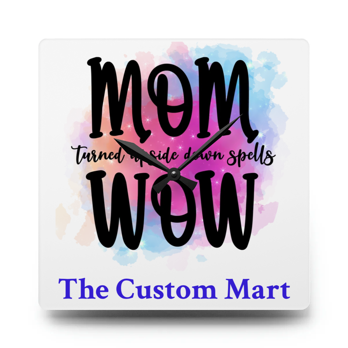 Acrylic Wall Clock- Personalize Gift With Mother's Day Messages