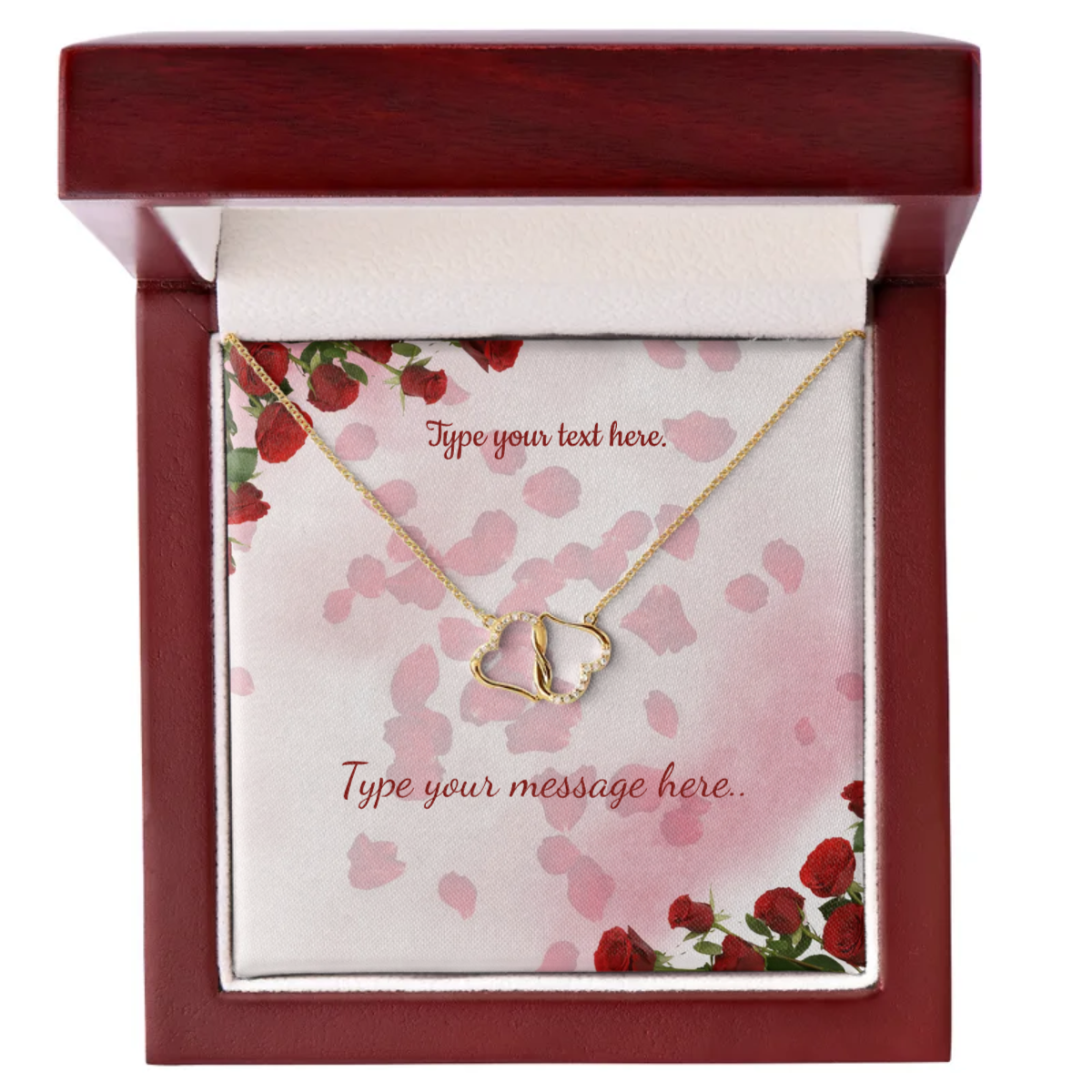 Everlasting Love Necklace - Personalize With Valentine Themes