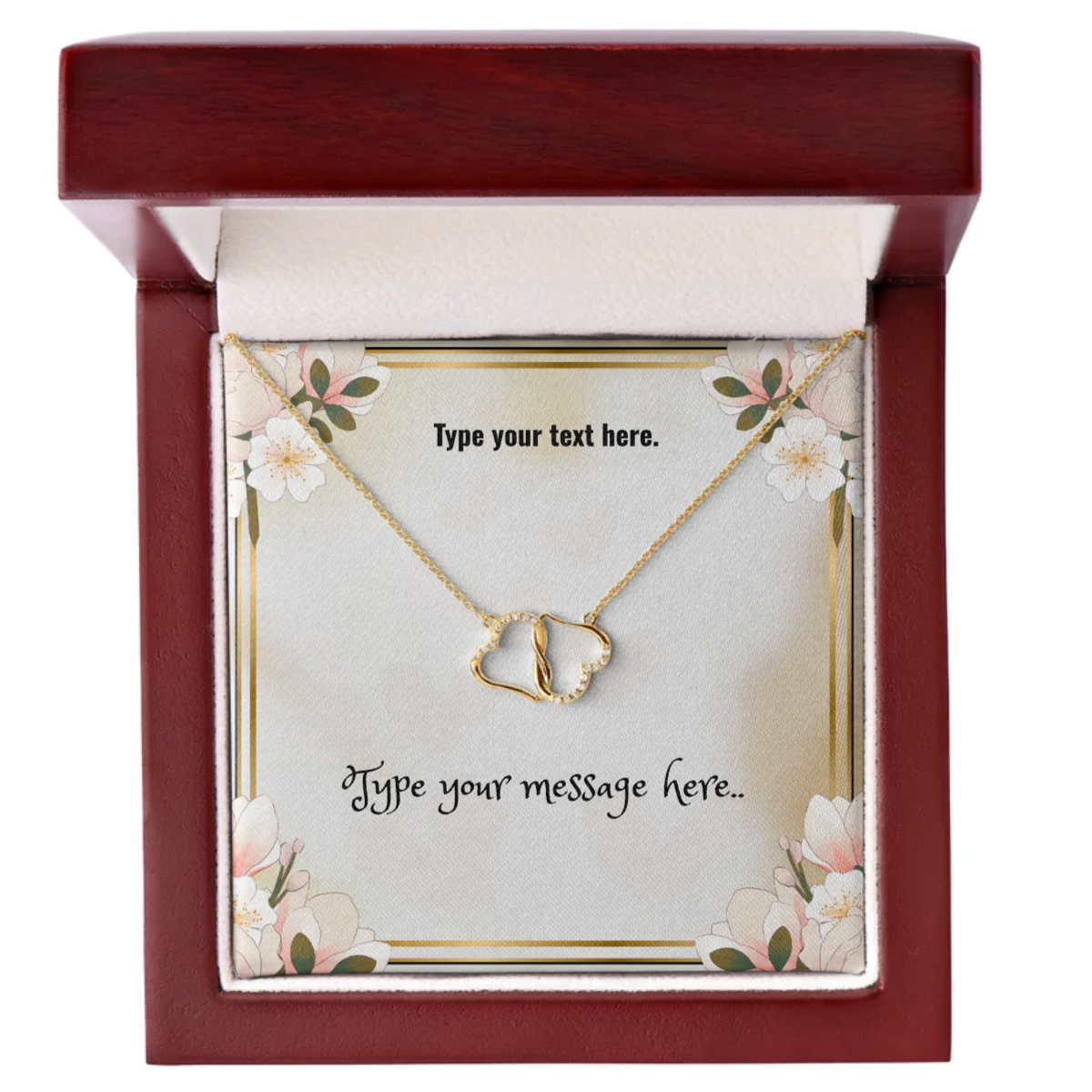 Everlasting Love Necklace - Personalize With Valentine Themes