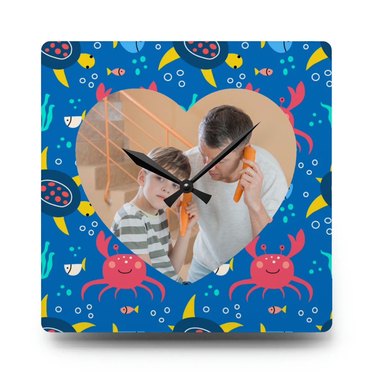 Acrylic Wall Clock - Personalized Kid's Gift with Photo