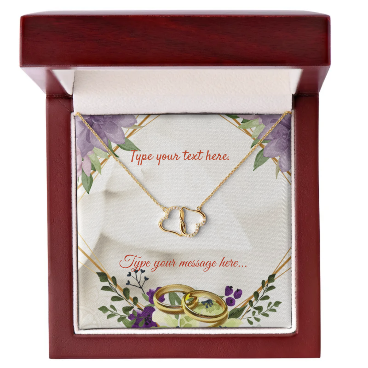 Everlasting Love Necklace - Personalize With Floral Designs