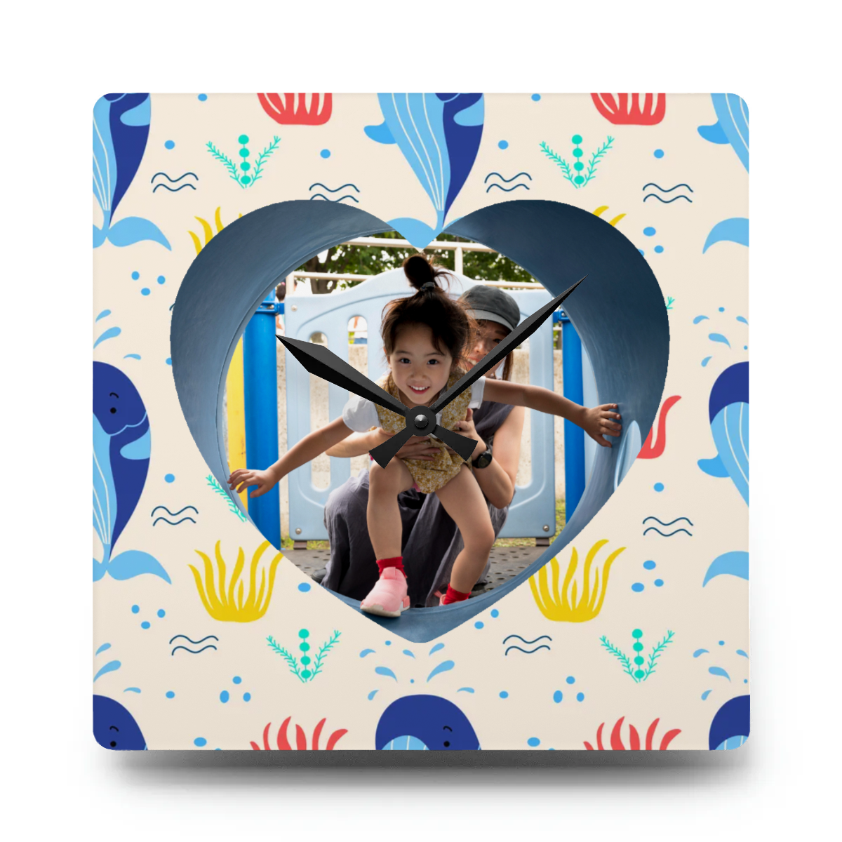 Acrylic Wall Clock - Personalized Kid's Gift with Photo