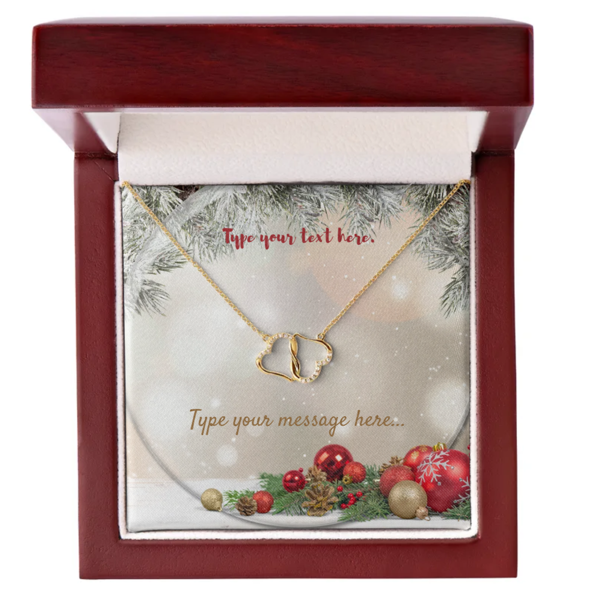 Everlasting Love Necklace - Personalize With Christmas Themes