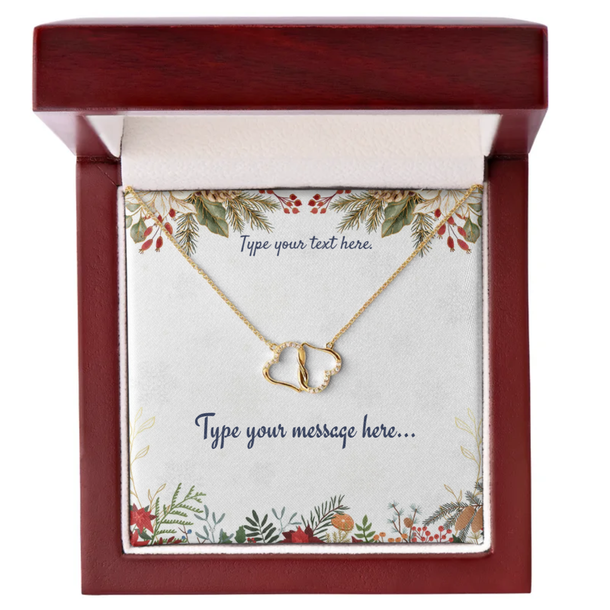 Everlasting Love Necklace - Personalize With Christmas Themes