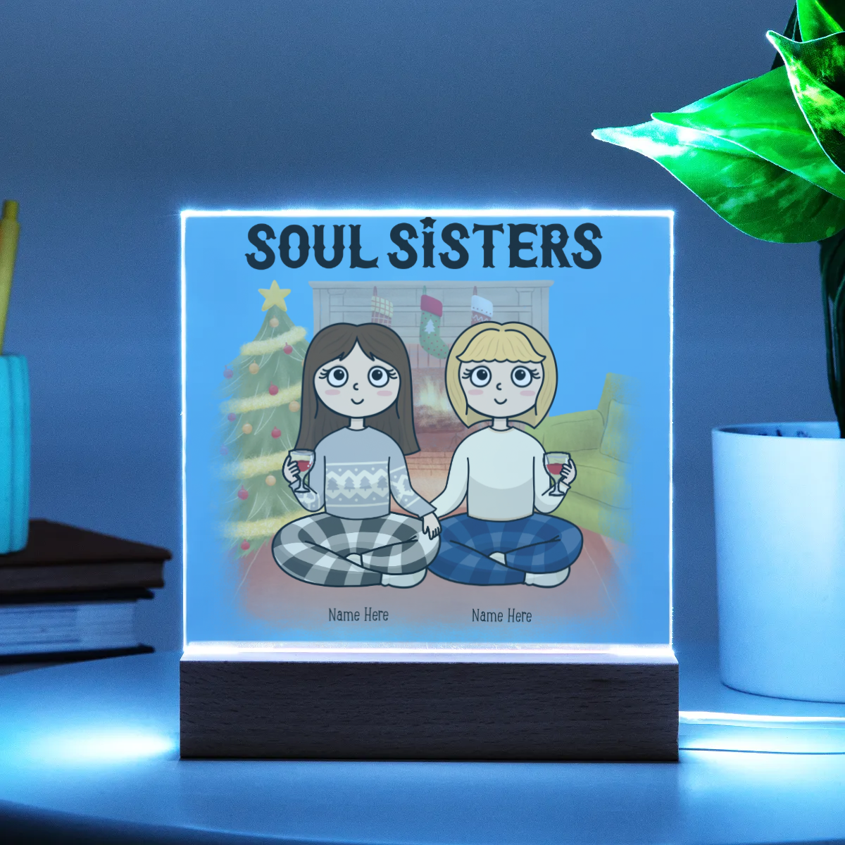 Acrylic Square Plaque - Personalized Gift For Soul Sisters