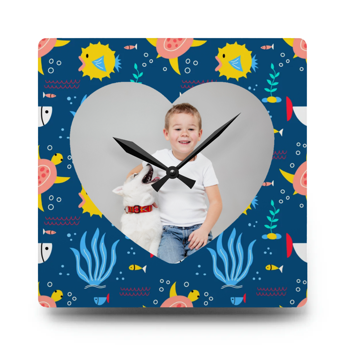 Acrylic Wall Clock - Personalized Kid's Gift with Photo