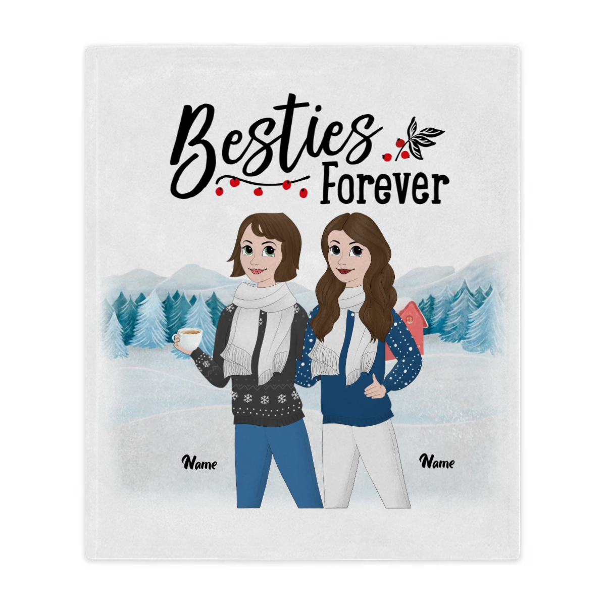 Microfiber Blanket - Personalized Gift For Besties