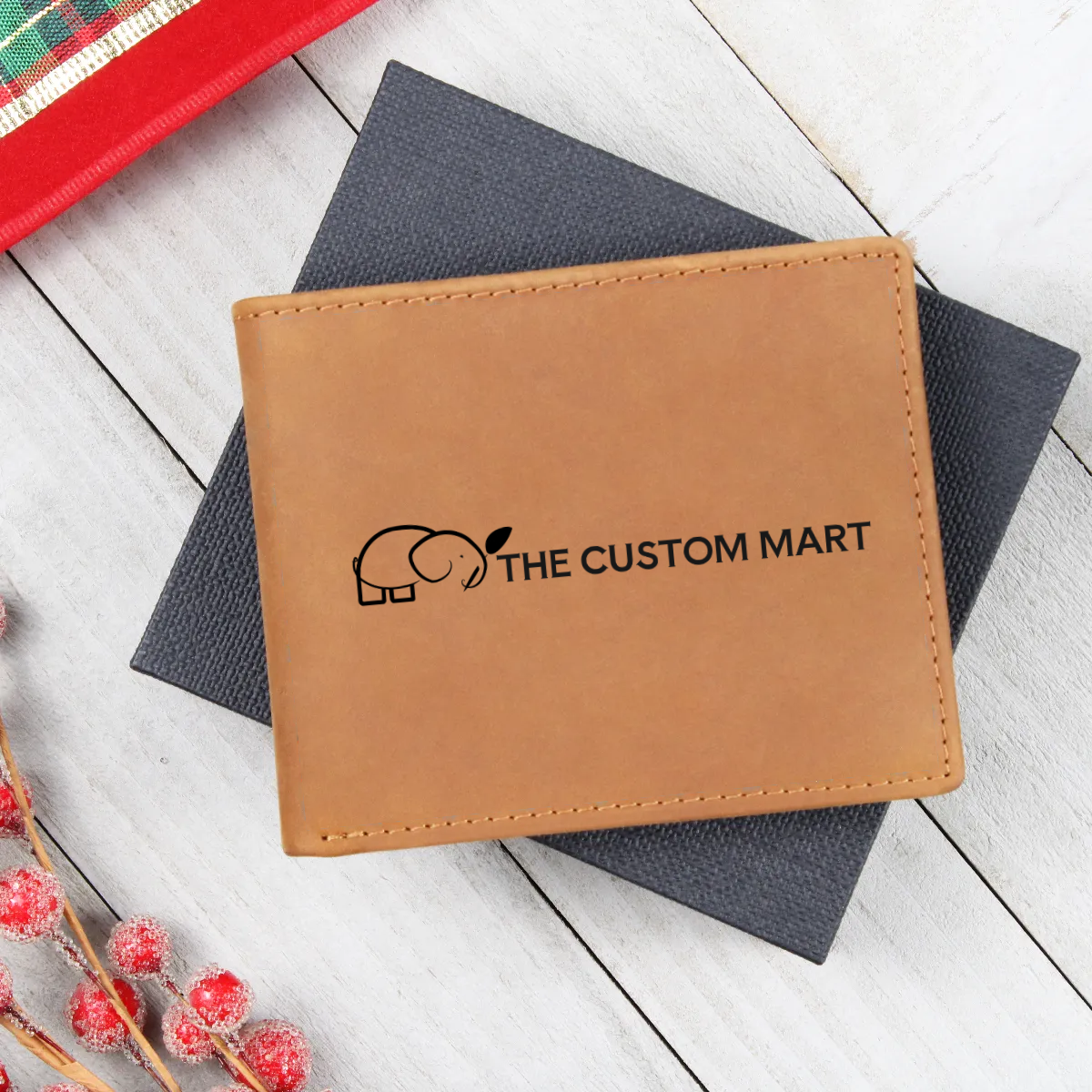 Graphic Leather Wallet - Personalize With Business Logo