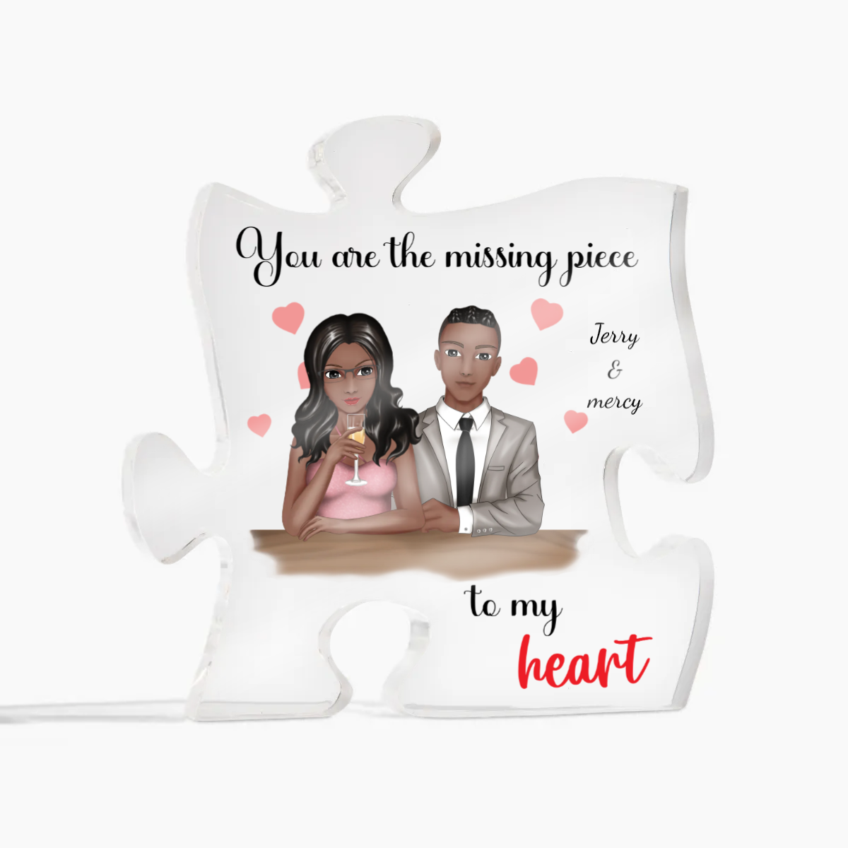 Acrylic Puzzle - Personalized Gift For Valentine