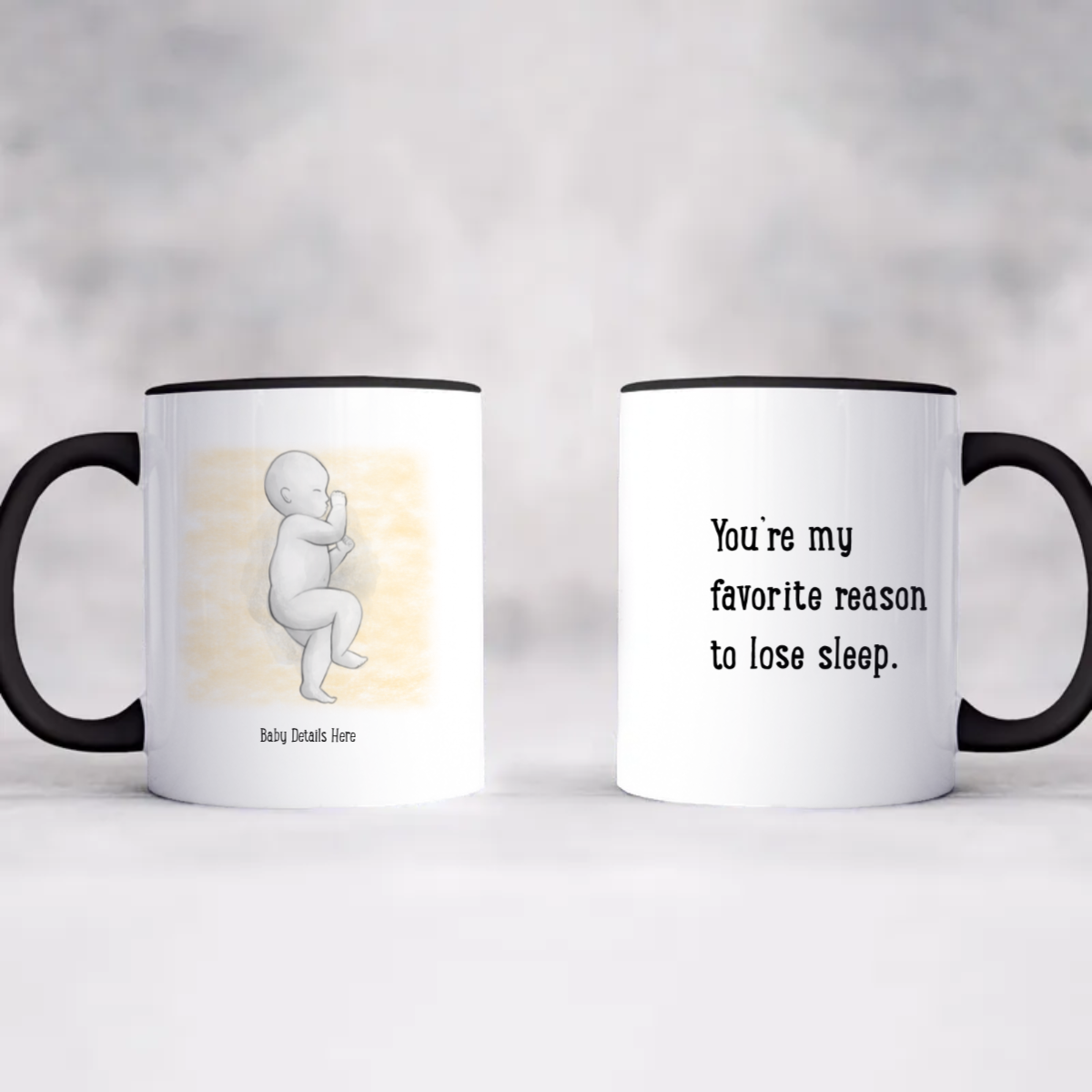 Accent Coffee Mug, 11oz - Personalized Gift for New Mom