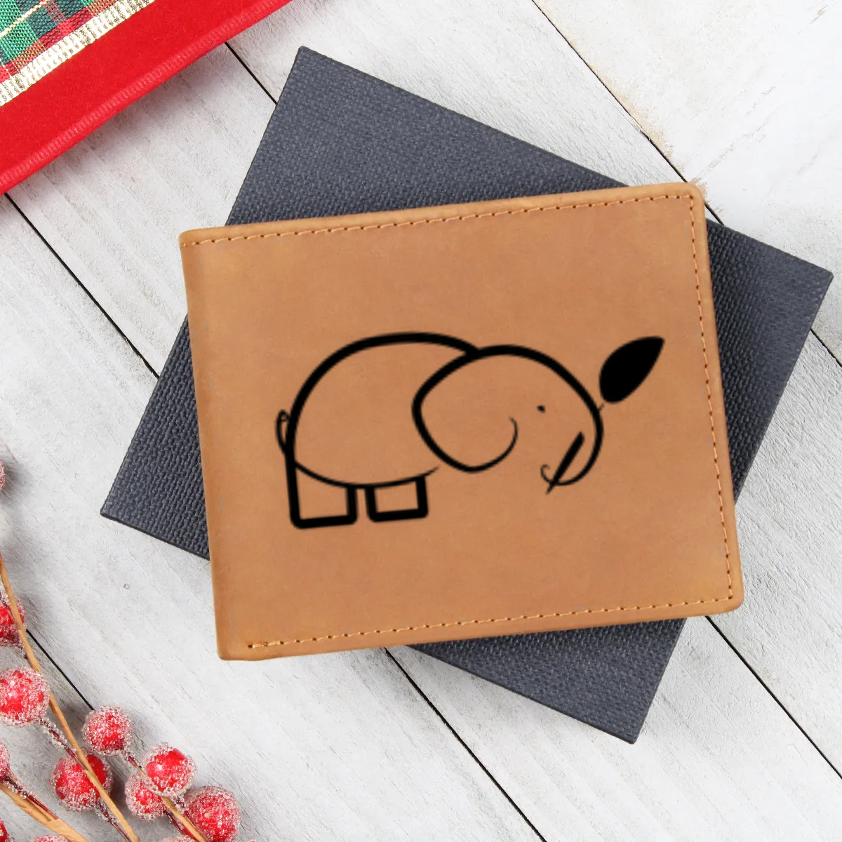 Graphic Leather Wallet - Personalize With Business Logo