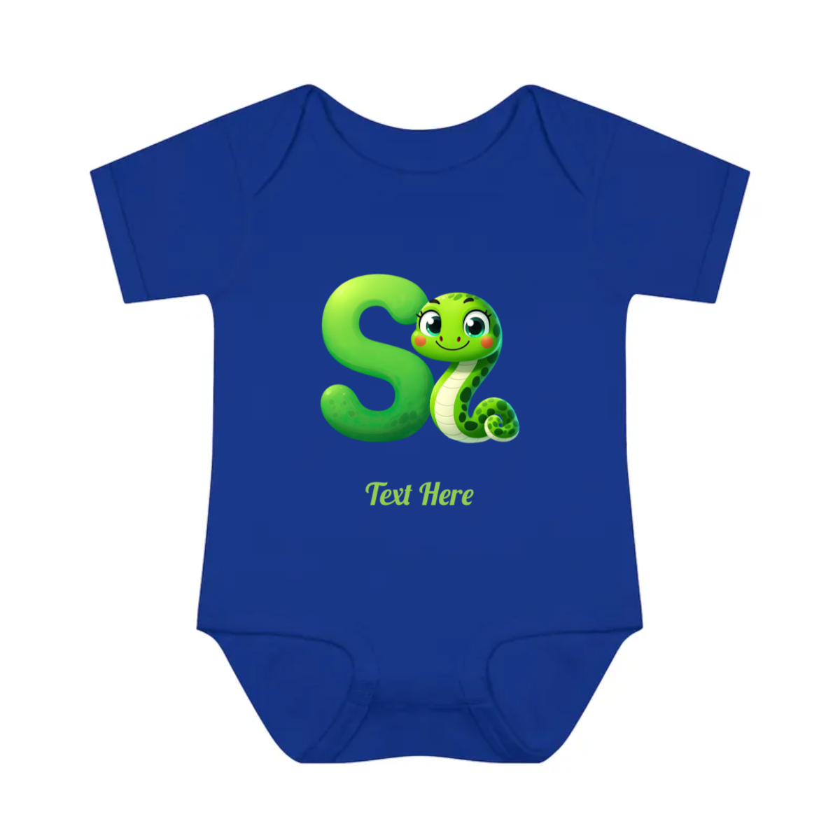 Infant Baby Rib Bodysuit - Personalize With Cute Animal Letters