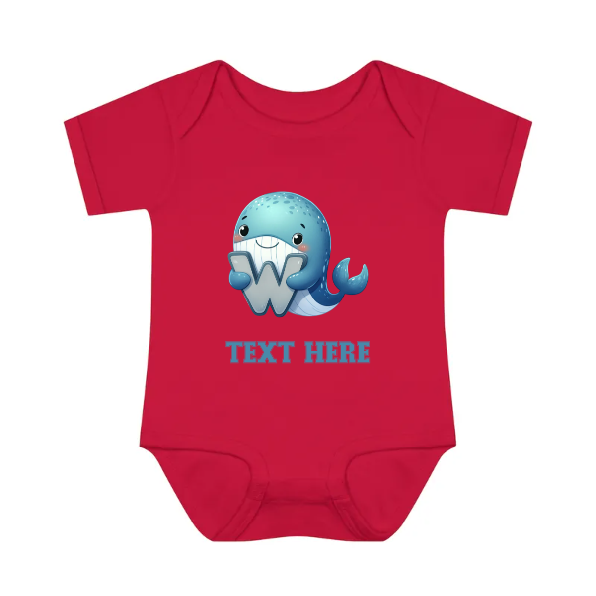 Infant Baby Rib Bodysuit - Personalize With Cute Animal Letters