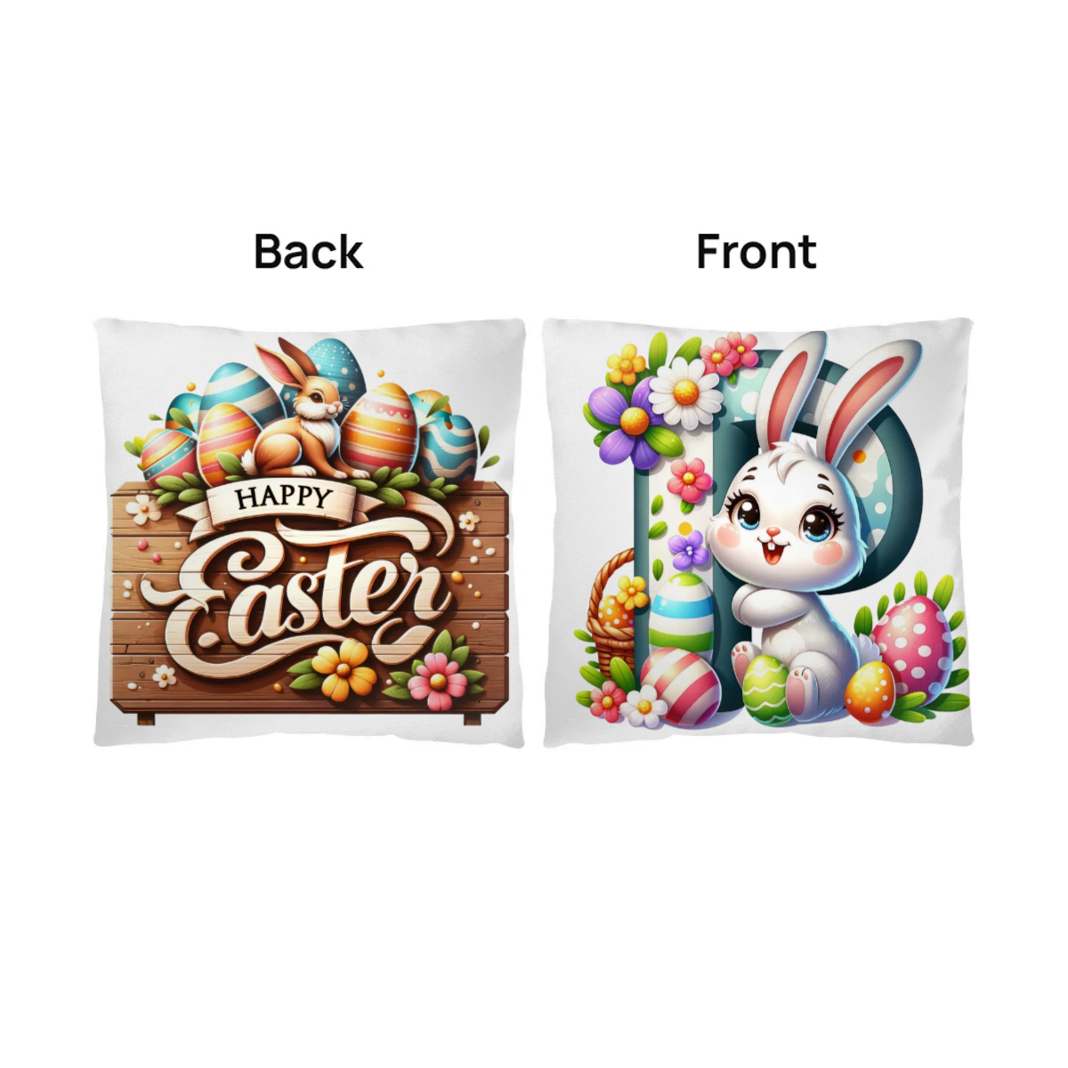 Classic Pillow - Customize With Easter Rabbit Letters and Quotes