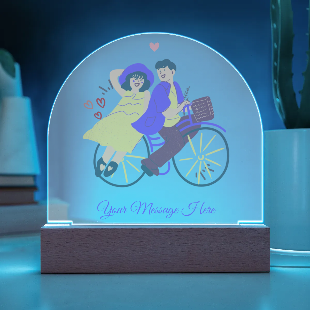 Acrylic Dome Plaque - Personalize With Valentine Themes