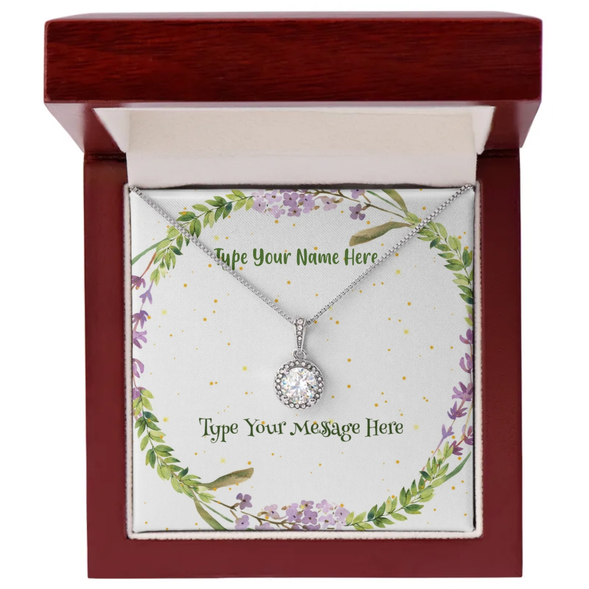 Eternal Hope Necklace - Personalize With Floral Designs