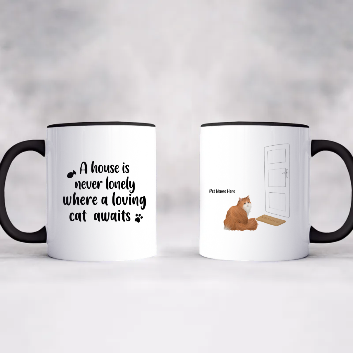 Accent Coffee Mug, 11oz - Personalized Gift For Cat Lover