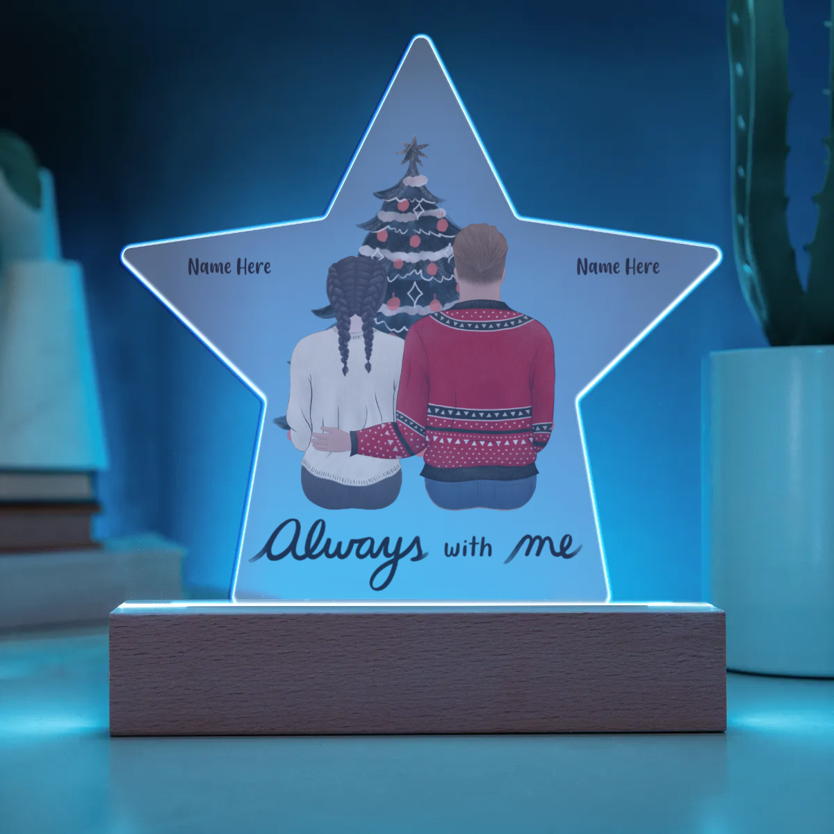 Acrylic Star Plaque - Personalized Gift For Family