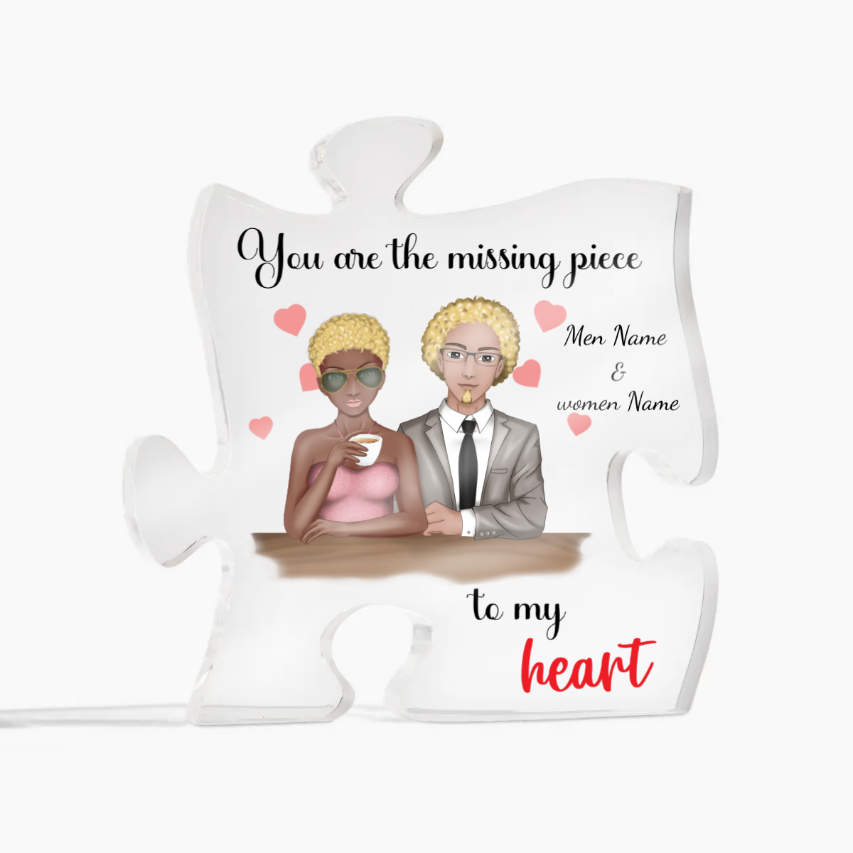 Acrylic Puzzle - Personalized Gift For Valentine