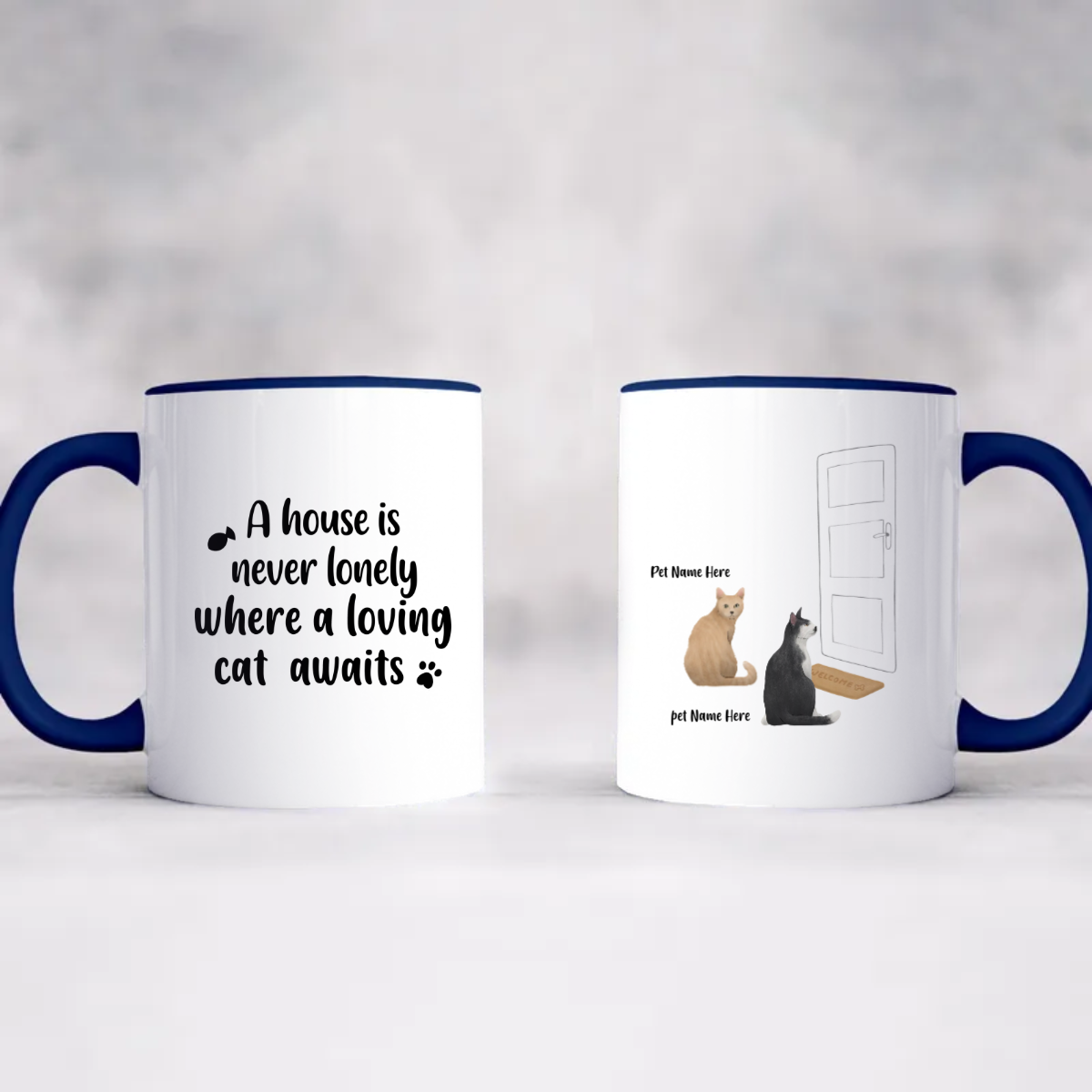 Accent Coffee Mug, 11oz - Personalized Gift For Cat Lover