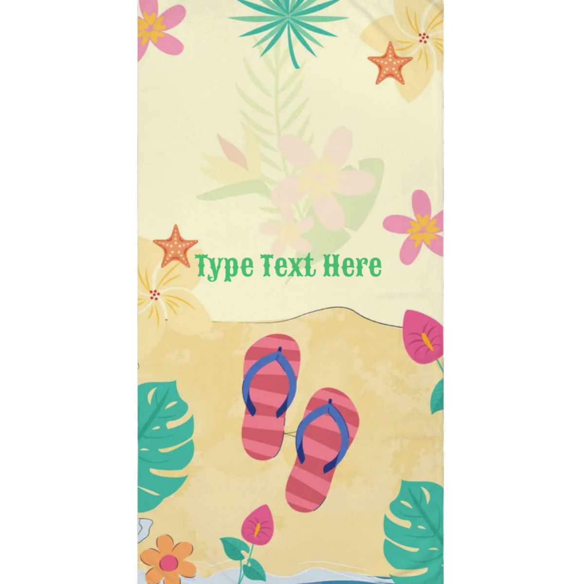 Bath Towel - Personalize With Beach Themes