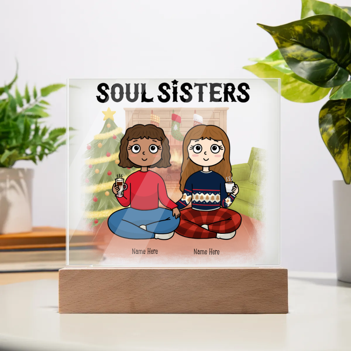 Acrylic Square Plaque - Personalized Gift For Soul Sisters