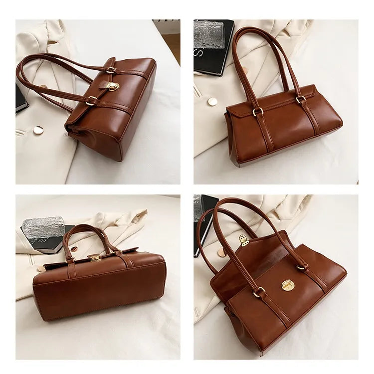 Retro High-grade Underarm Document Tote Bag Women