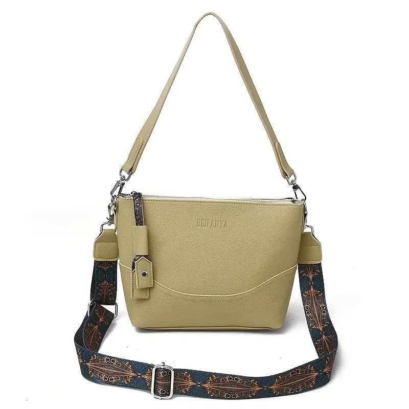 Women’s Ethnic Embroidery Crossbody Bag – Durable, Spacious, and Stylish