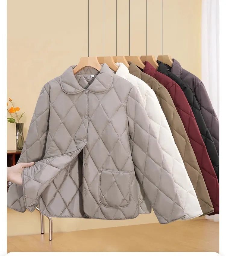 Women's Loose-fitting Lightweight Thin Coat Cotton-padded Jacket