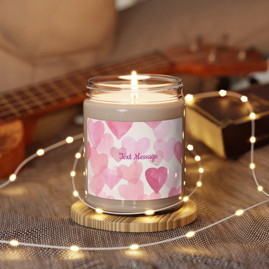 Scented Soy Candle, 9oz - personalize With Valentine Themes