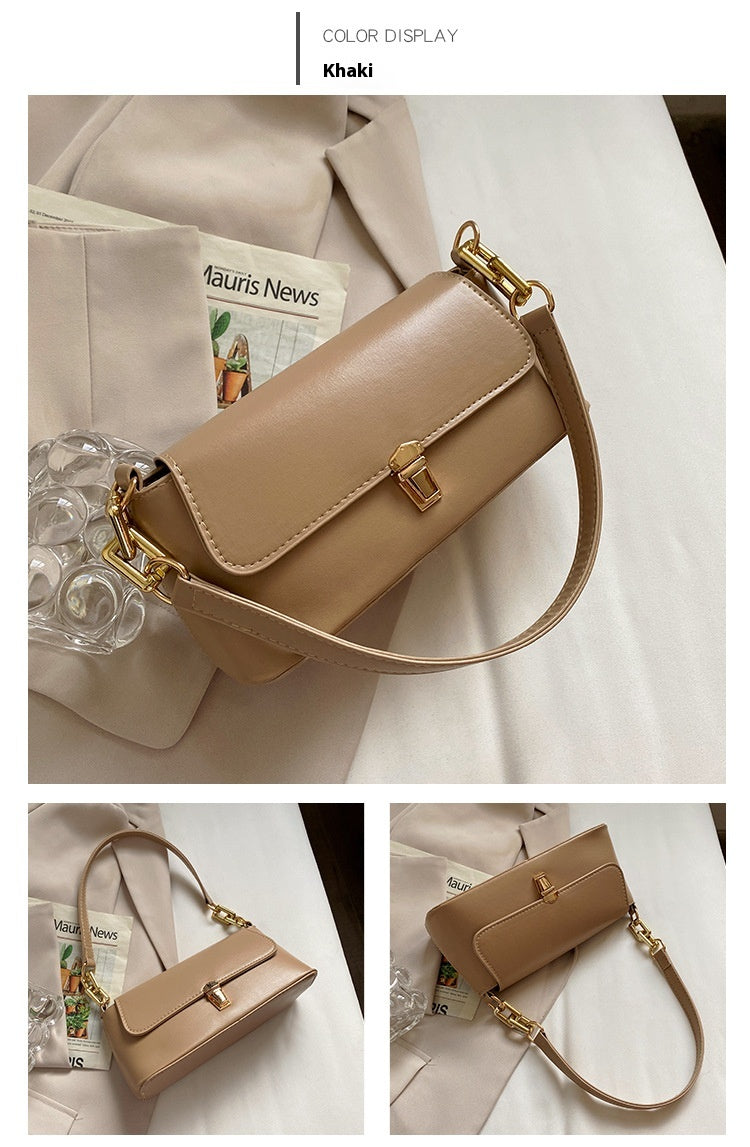 French Casual Bag Western Style Underarm Bag Shoulder Chain