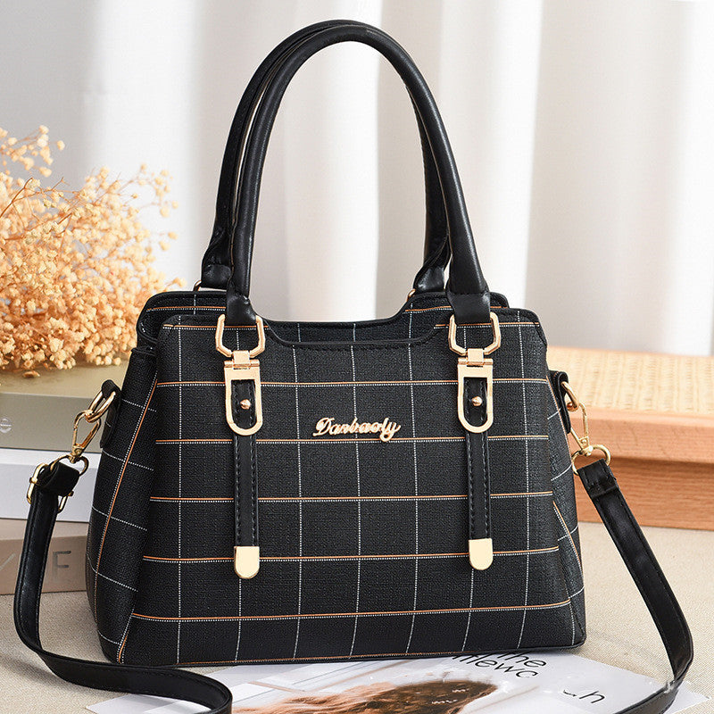 Trendy Messenger Large-capacity All-match Hand-held One-shoulder Middle-aged Women's Bag