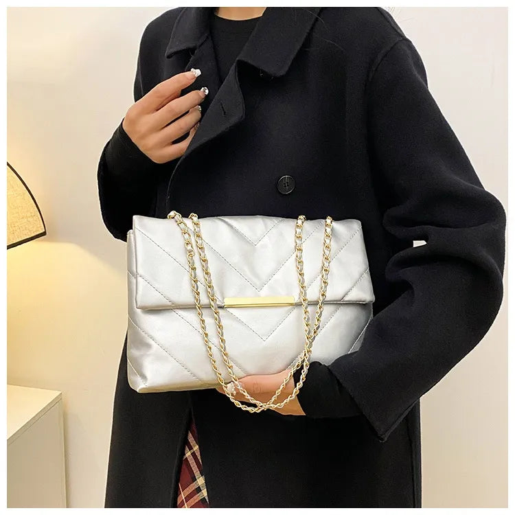 Simple Portable Casual Fashion Crossbody Diamond Embroidery Thread Chain Bag