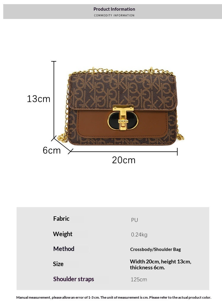 Spring New All-Match Instagram-Style Shoulder Crossbody Bag Small Square
