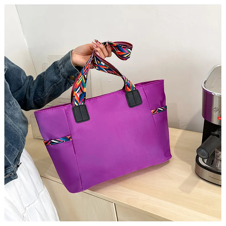 Women's Oxford Cloth Bag Portable And Fashion Shoulder Bag